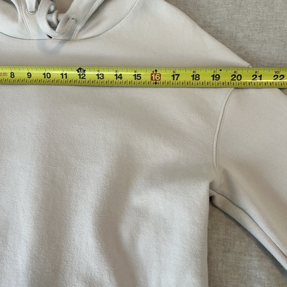 Vince cinch back Cropped Hoodie women's X small Sweatshirt Casual Sandstone - Picture 10 of 13